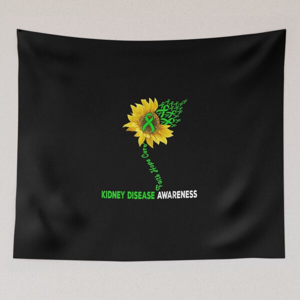 Item preview, Faith Hope Cure Kidney Disease Sunflower Puzzle Pieces designed and sold by CesarDiaz.