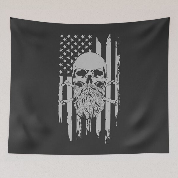 Item preview, American Bearded Skull Flag Kids designed and sold by DaslisHankson.