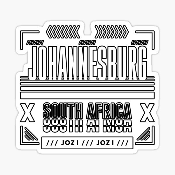 "City Johannesburg South Africa" Sticker by Astralia Redbubble