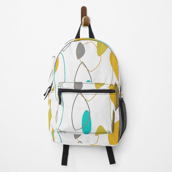 Item preview, Mid-Century Modern Tangerine-Yellow And Aqua Pattern designed and sold by DEC02.