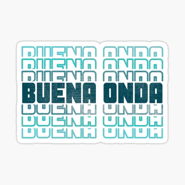 Vista previa del artículo con la obra «¡Buena Onda! Buenas vibraciones retro», diseñado y vendido por DaslisHankson.