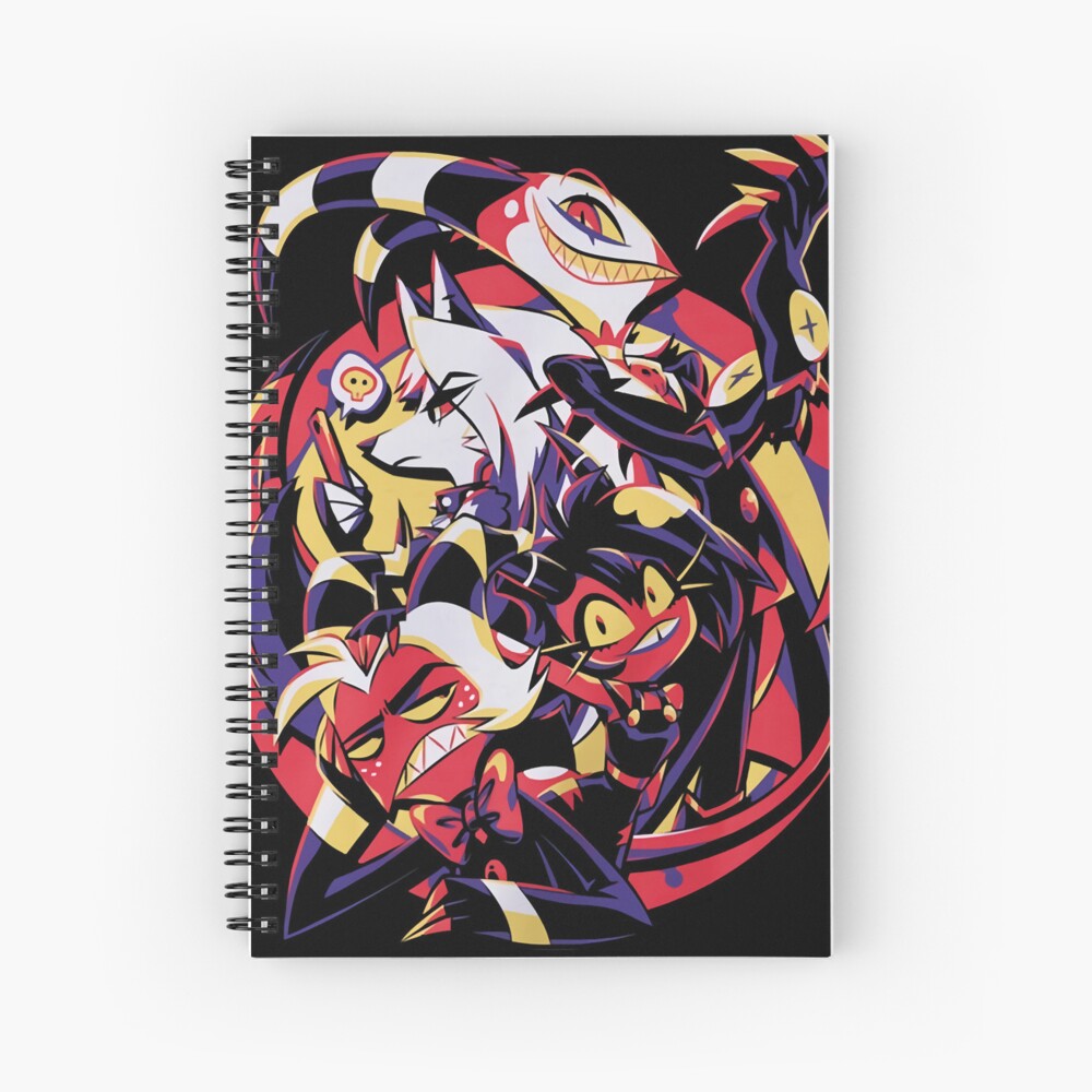 Hazbin Hotel Merch Helluva Boss Group Spiral Notebook By Ashelylovina Redbubble