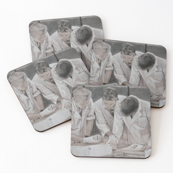 Item preview, Students with Brain - Drawing by Avril Thomas - Adelaide Artist designed and sold by AvrilThomasart.