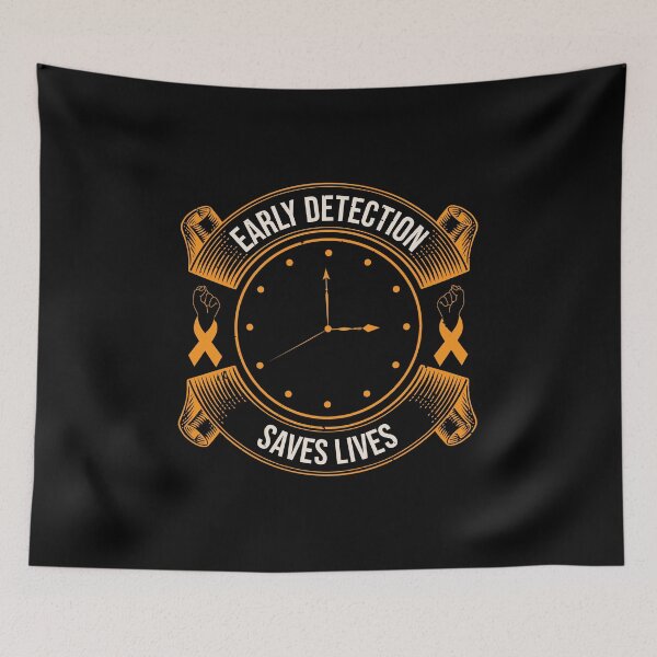 Item preview, Early detection save lives Cancer motivational saying designed and sold by GeneTonia0307.