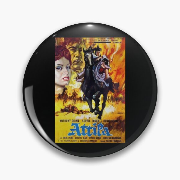 Item preview, Natural Passionate Joy Acting Sexy Beauty Attila By Pietro Francisci Movie Poster designed and sold by DebbieConquer.