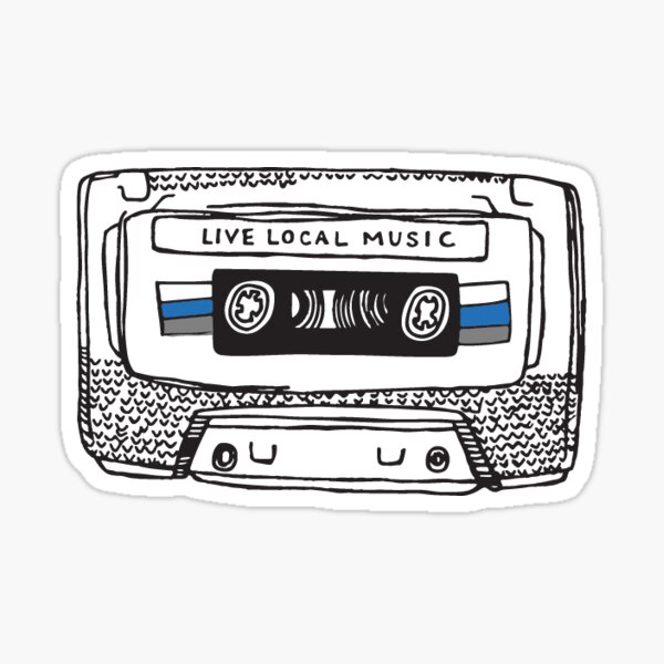 Live Local Music Sticker