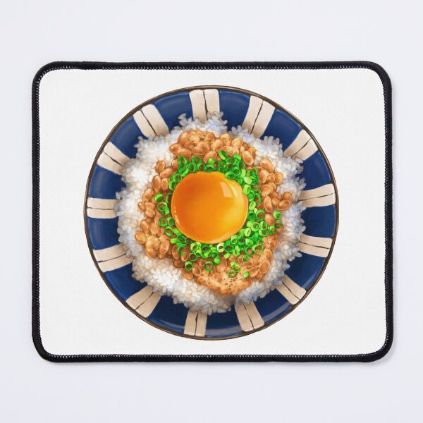 Item preview, Tamago Kake Gohan with Natto designed and sold by Happybearbear.
