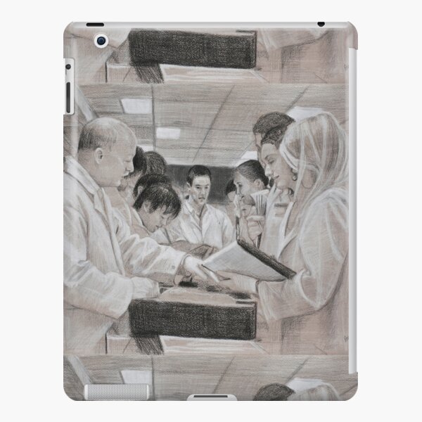 Pathology Lab - Drawing by Avril Thomas - Adelaide Artist iPad Snap Case