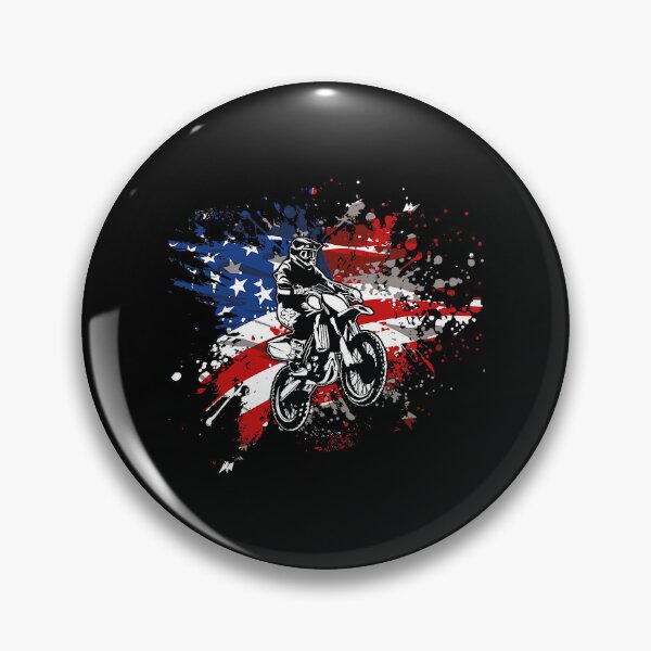 Item preview, Dirt bike Motocross MX US Flag Smash designed and sold by caintati.