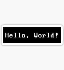 Hello World Computer Program Sticker