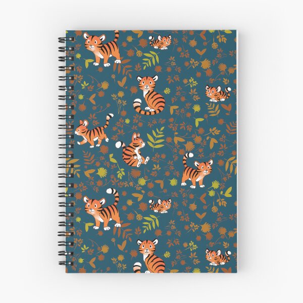 Artikelvorschau, Baby-Tiger auf Blau entworfen und verkauft von Bethany Gustafson.