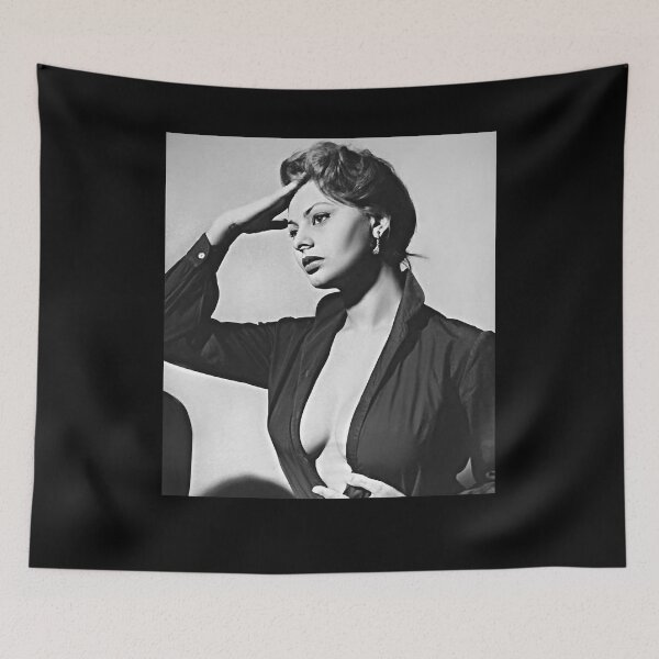 Item preview, Natural Passionate Joy Acting Sexy Beauty Sophia Loren Black And White designed and sold by DebbieConquer.