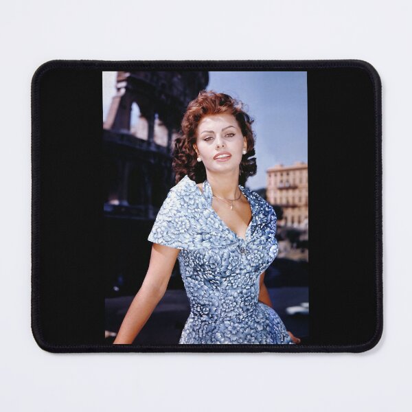 Item preview, Natural Passionate Joy Acting Sexy Beauty Sophia Loren Blue Dress Graphic Gifts designed and sold by DebbieConquer.