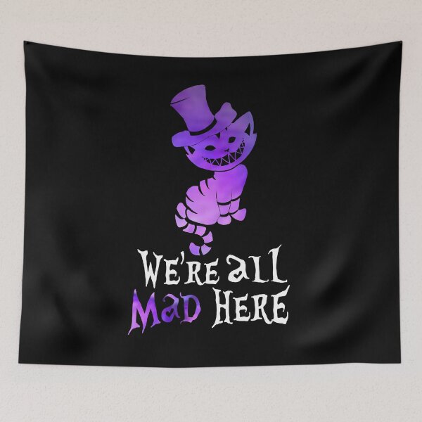 Item preview, Virtuoso Delicate Eye Magic Nice Cheshire Cat We'Re All Mad Here Alice In Wonderland Cute Fans designed and sold by GrCharleRidgley.