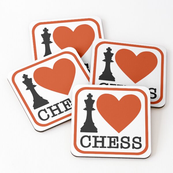 Item preview, I love Chess Queen Chess Lovers I Heart Chess Love Chess designed and sold by Minnesnowta.