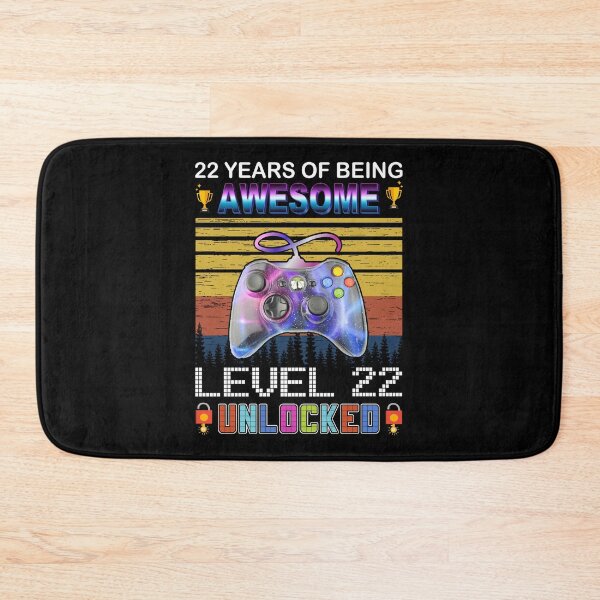 Item preview, 22 Years Of Being Awesome Level 22 Unlocked Gamer designed and sold by PansyBoyd.