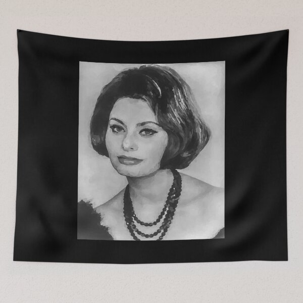Item preview, Natural Passionate Joy Acting Sexy Beauty Sophia Loren Legend Celebrity Art designed and sold by DebbieConquer.