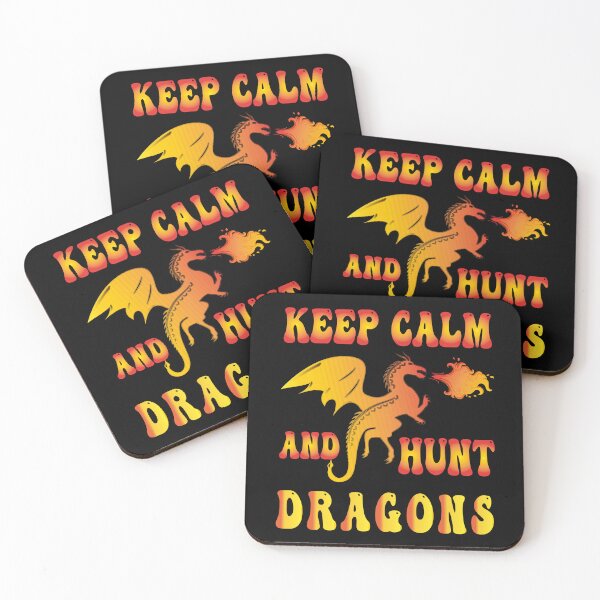 Item preview, keep calm and hunt dragons designed and sold by bahdsgraphic.