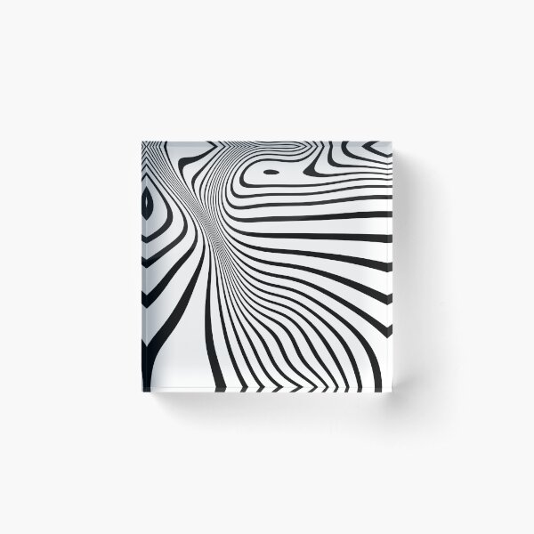 Item preview, Retro Lines Black And White Minimalistic Optical Art designed and sold by artsandsoul.