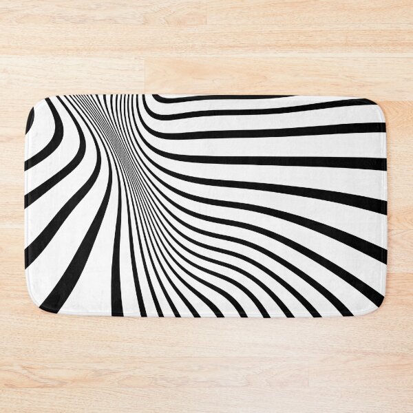 Item preview, Retro Lines Black And White Minimalistic Optical Art designed and sold by artsandsoul.