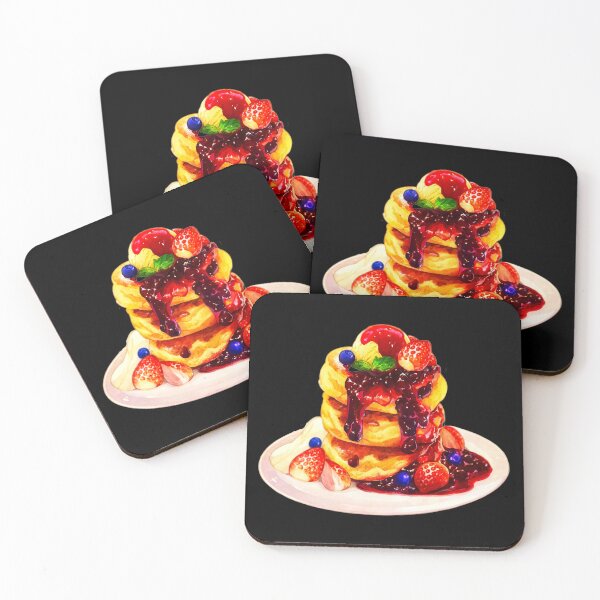 Item preview, Fluffy Japanese Pancake with Mix Berries Sauce designed and sold by Happybearbear.