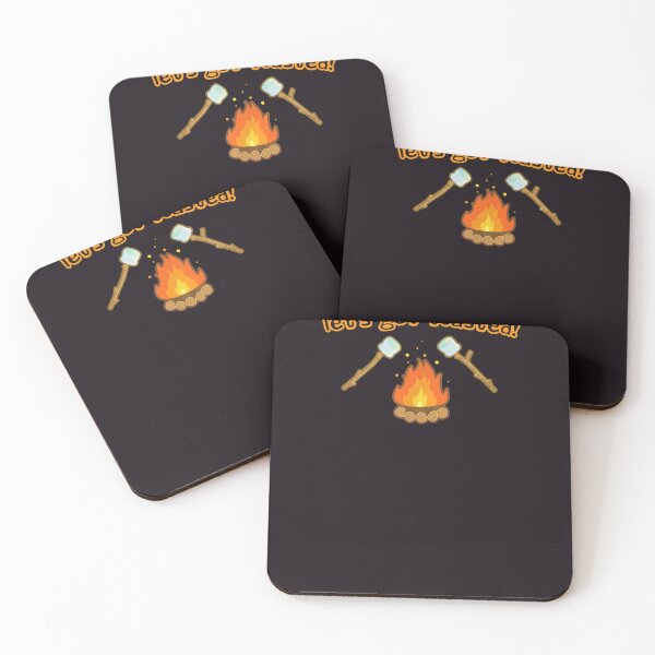 Item preview, Lets get toasted funny camping pun camping and drinking gift designed and sold by RobertVandivier.