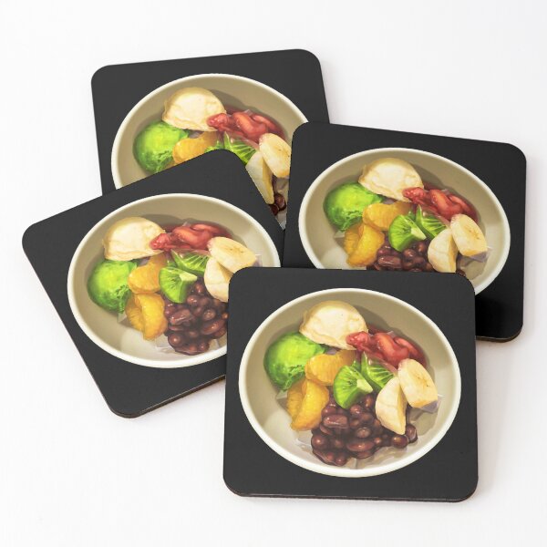 Item preview, Mix Fruits Japanese Matcha Ice Cream Dessert designed and sold by Happybearbear.