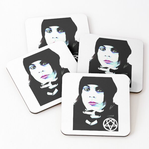 Artikelvorschau, Schwarz ihn Ville Valo Portrait Poster Art entworfen und verkauft von Martins6300.