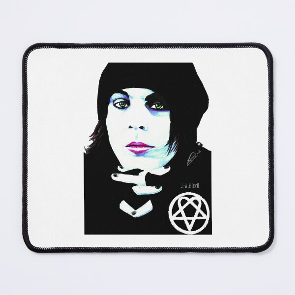 Item preview, Black Him Ville Valo Portrait Poster Art designed and sold by Martins6300.