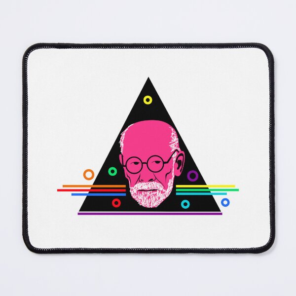 Item preview, Pink Freud Vector art Design with Prism rainbow colours designed and sold by Raju-Creative.
