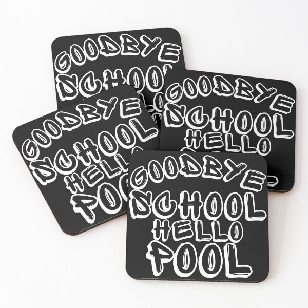 Item preview, Goodbye School Hello Pool. Funny End Of School Summer Saying. designed and sold by That Cheeky Tee.