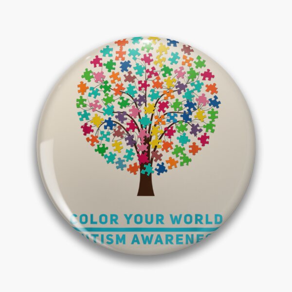 Item preview, Autism Color Your World Puzzle Tree T Shirt designed and sold by VerityKingStore.