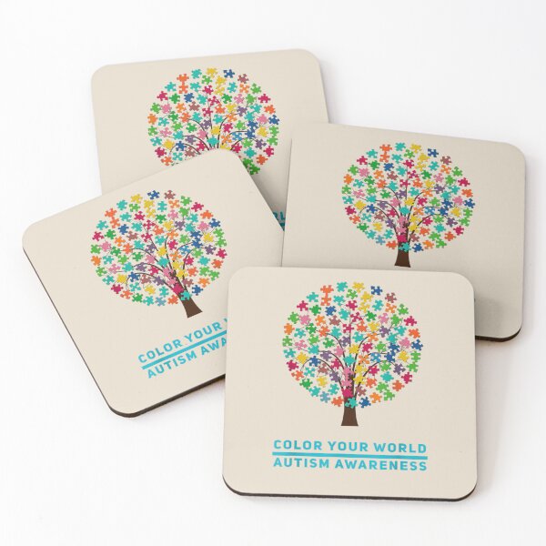 Item preview, Autism Color Your World Puzzle Tree T Shirt designed and sold by VerityKingStore.