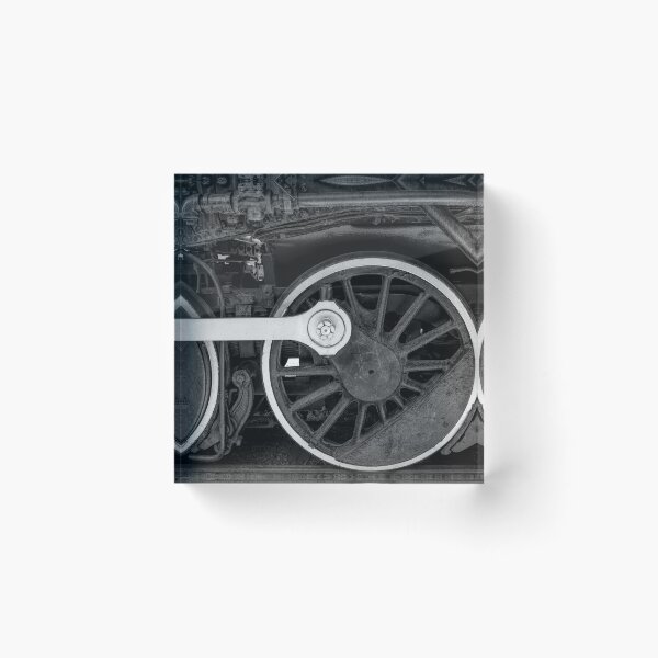 Item preview, Steam Train Wheels BW designed and sold by Elisabeth Lucas.