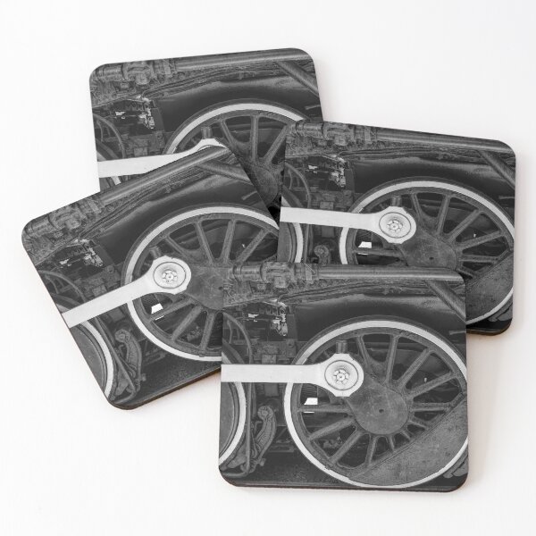 Item preview, Steam Train Wheels BW designed and sold by Elisabeth Lucas.