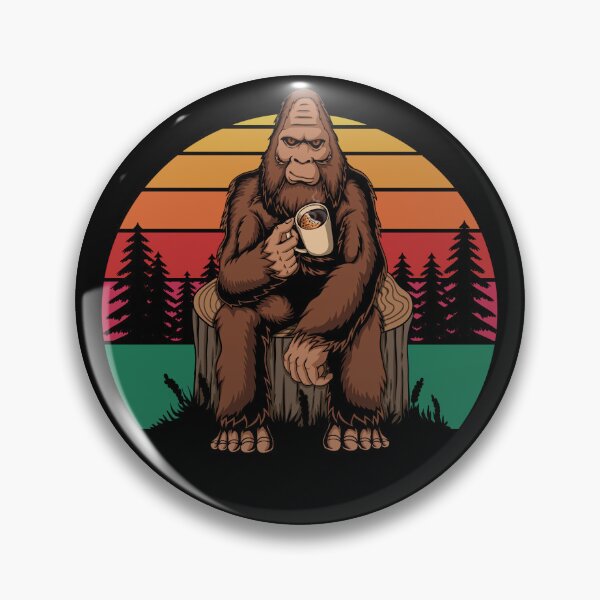 Item preview, Bigfoot Drinking Coffee-gift idea for Bigfoot lovers designed and sold by BRtisticDesigns.