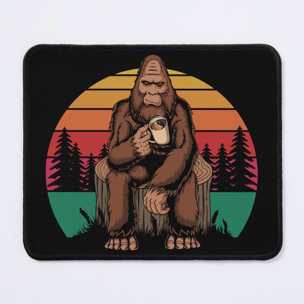 Item preview, Bigfoot Drinking Coffee-gift idea for Bigfoot lovers designed and sold by BRtisticDesigns.