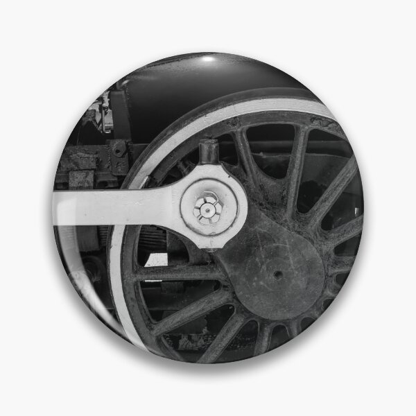 Item preview, Steam Train Wheels BW designed and sold by Elisabeth Lucas.