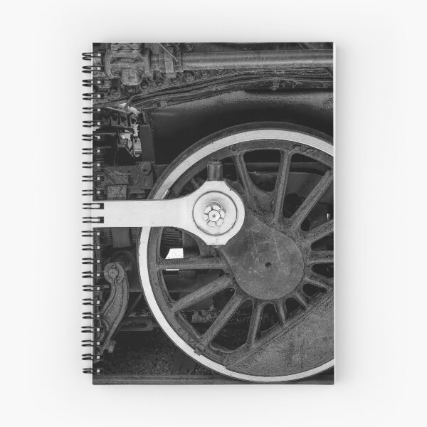 Item preview, Steam Train Wheels BW designed and sold by Elisabeth Lucas.
