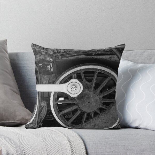 Item preview, Steam Train Wheels BW designed and sold by Elisabeth Lucas.