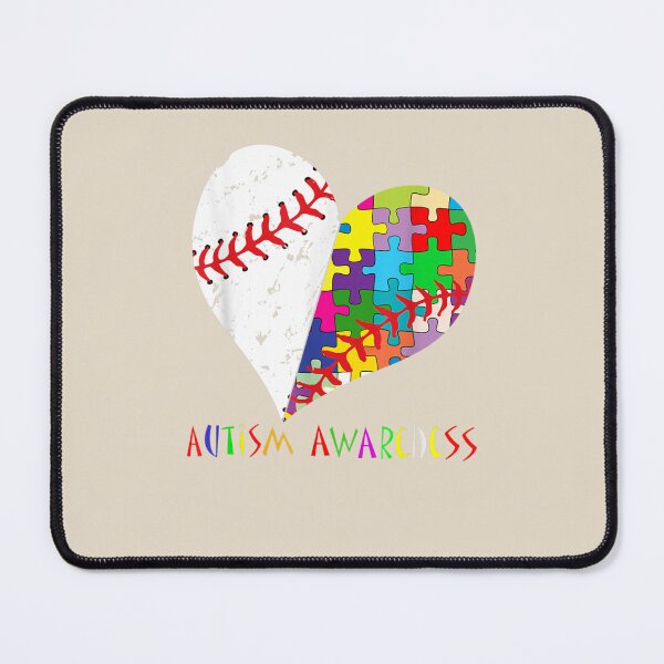 Item preview, Baseball Heart Autism Awareness designed and sold by VerityKingStore.