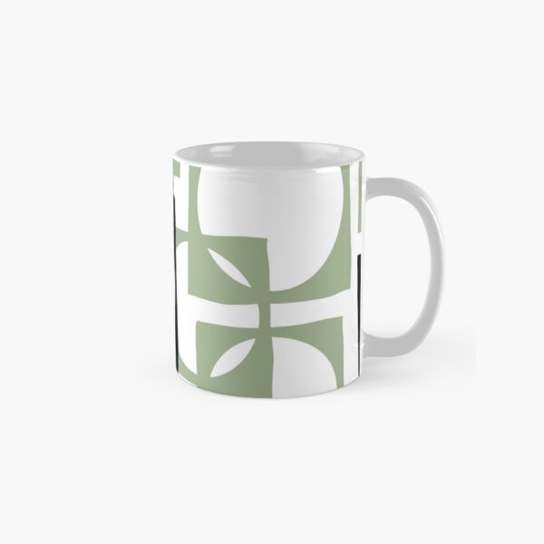 Item preview, Circles within Squares Mid-Century Modern Sage Green designed and sold by Smart-Arts.