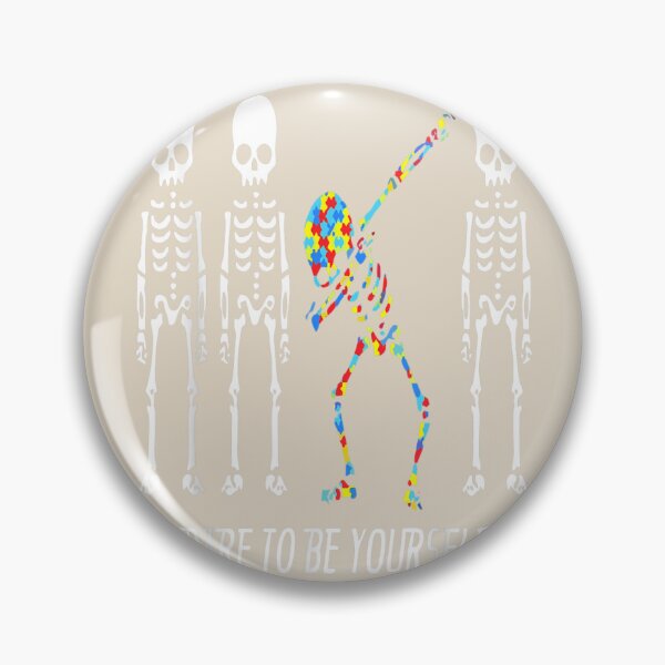 Item preview, Dare To Be Yourself Dabbing Skeleton Autism Awareness designed and sold by VerityKingStore.