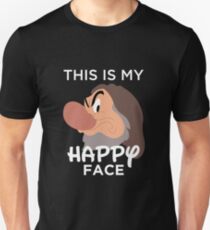 Glückliches Gesicht Slim Fit T-Shirt