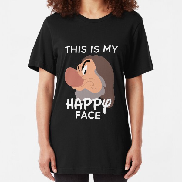 Happy Face Slim Fit T-Shirt