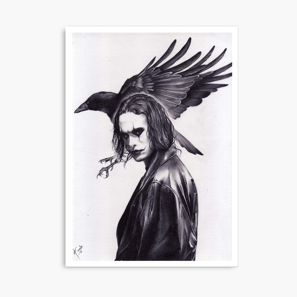 The Crow Poster By Carellaart Redbubble