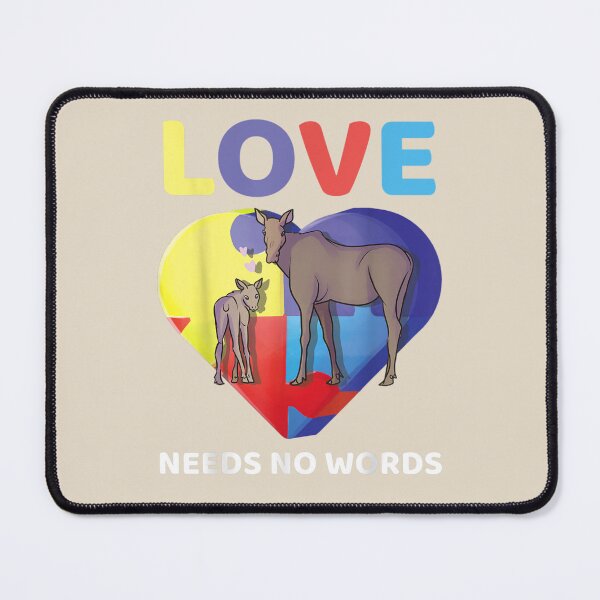 Item preview, Love Needs No Words Autism Awareness Moose Mom Gift Cute designed and sold by VerityKingStore.