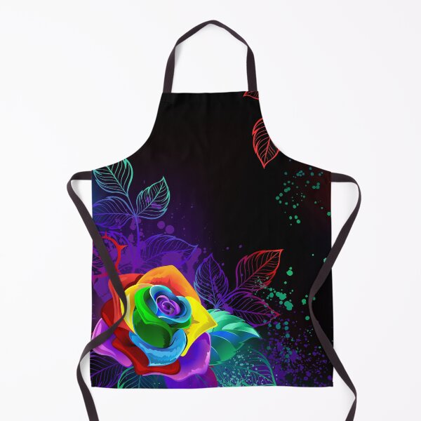 Item preview, Black Background with Rainbow Roses designed and sold by Blackmoon9.