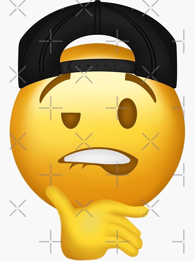 "Chad emoji " Sticker for Sale by m-jick | Redbubble