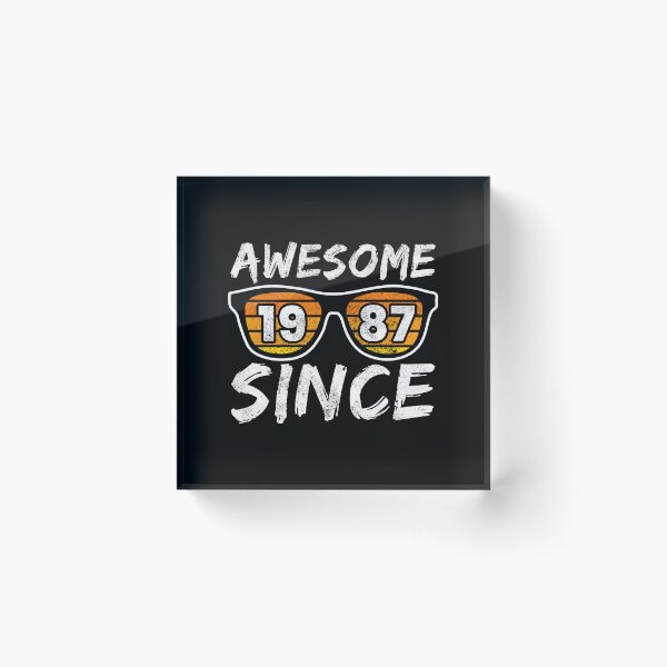 Item preview, Awesome Since 1987, Birthday Gift Idea designed and sold by FNStuff.